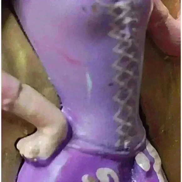 Disney Princess Figurines Rapunzel, Ariel & Frozen Anna Toys Dolls Cake Toppers - Picture 6 of 9